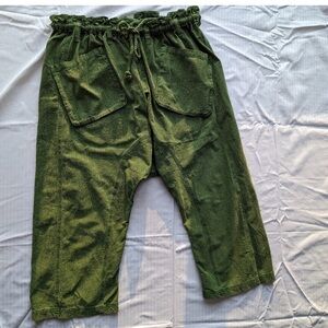 Free people green Runyon oversized cotton pants